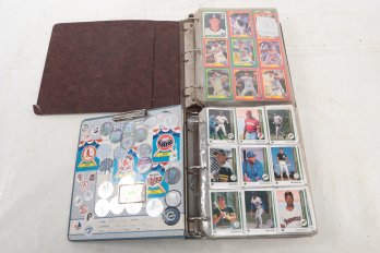 Two Binders Assorted Baseball Trading Cards