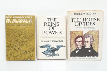US Political History & Law Scholarly Lot, 3 HC DJ, House Of Representatives, Constitutional History