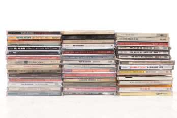 (37) CD Country Music Lot Johnny Cash Dolly Parton Hank Williams Allan Jackson Clint Black & More.
