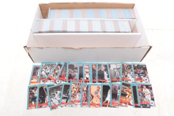 Two Row Box Of Basketball Cards Many Duplicates Larry Bird Bill Russel Walt Frazier Magic Johnson Dr J Plus.