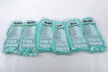 6 Dozen Of Mapa Industrial Gloves Size 7 1/2