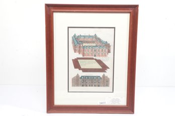 De Architectura' 1559 Paris Jacob Androueti Copperplate Engraving And Color First Edition