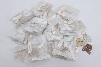 12 Dozen NWT LOLO Glitter Skull Keychains