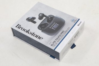 Brookstone Elite Touch Pro True Wireless Earbuds - New In Original Packaging