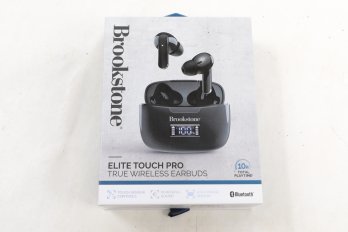 Brookstone Elite Touch Pro True Wireless Earbuds - New In Original Packaging
