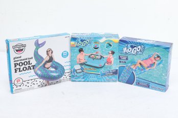 3pc Pool Float Lot W/ Floating Cooler