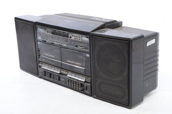 JVC PC-V1 Prortable CD/FM/Dual Cassette Player