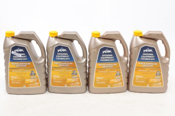 4 One Gallon Of PEAK Original Equipment Technology Antifreeze For North American Vehicles Gold