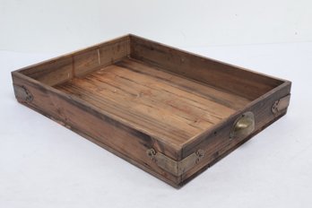 Coffee Table 'Draw' Tray W/Brass Detail