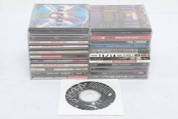 Grouping Of Rock CDs: Aerosmith, Train, Matchbox 20, Tesla & More