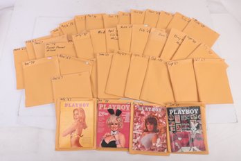 41 Playboy Magazines (Mostly 1960s-70s) In Envelopes
