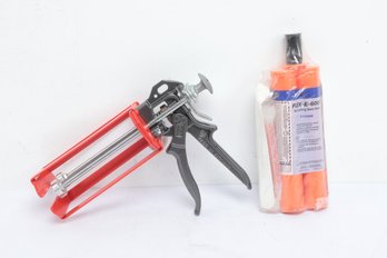 New: Dual Epoxy Gun W/New Flex-E-6001 Self Leveling Seam Sealer