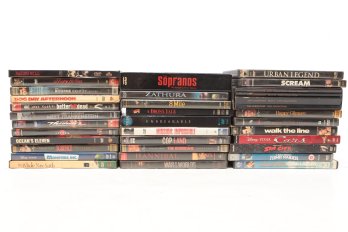 Large DVD Collection The Godfather Collection A Bronx Tale Raging Bull The Borne Identity Sopranos & More.