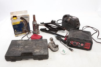 Large Box Of Tools Meters Ratchet Set Max Heat Torch Kit And More.