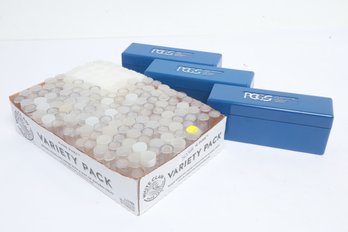 Mixed Coin Holders - Including PCGS Blue Coin Holders