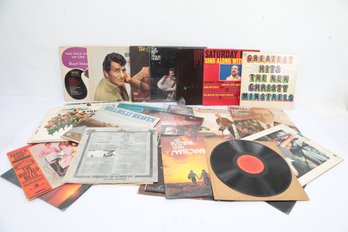 Assorted Record Lot Hank Williams, Elvis, Ernie Ford, Etc.