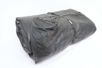 Heavy Duty Black Vinyl Commercial Load/Flatbed Trailer Tarp
