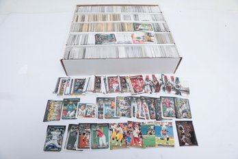 5000 Count Box Full Of Baseball And Football Cards From 1995 And Up