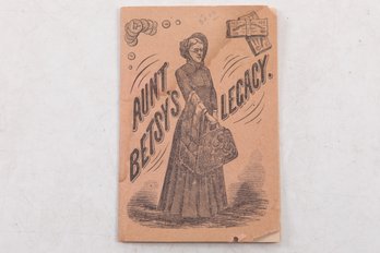 Miniature Advertising, Aunt Betsys Legacy. Advertising For Piso's Cure For Consumption,1885