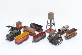 Vintage Lot Marx Tin Litho Train Set