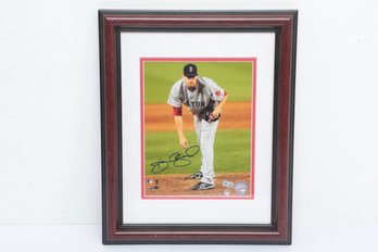 Steiner Authenticated Signed And Framed Boston Red Sox Daniel Bard Photograph