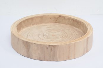 Rustic Hand Turned Natural Wood Bowl