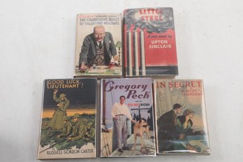 5 Titles In Dust Jackets Gregory Peck And The Red Box Enigma. Authorized Edition. Whitman. In Secret By Robert