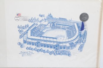 Limited Edition Signed Lithograph Inaugural Game Opening Day From Oriole Park April 2nd, 1992