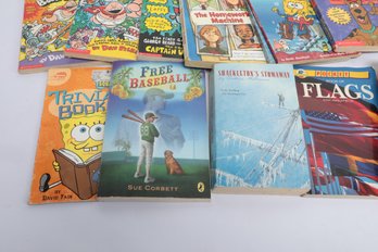 Lot Of Assorted Youth Books W/ Harry Potter, Captain Underpants, Twilight Zone, Etc.