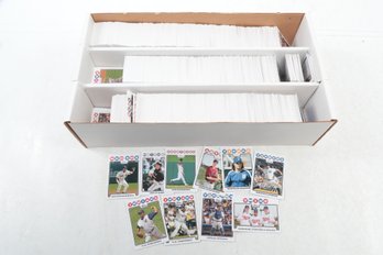 Near Full 3 Row Box Of 2008 Topps Baseball Cards Stars Semi Stars Fan Favorites & Commons