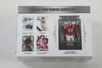 2022 Sealed Wild Card Football Blaster Box 4 Packs 40 Draft Pick Cards W/ 8 Inserts On Average Per Box.