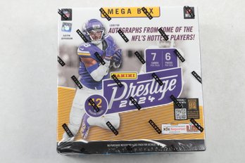 2024 Panini Prestige Sealed Football Blaster Mega Box 7 Packs Chance For Autographs & Rare Inserts
