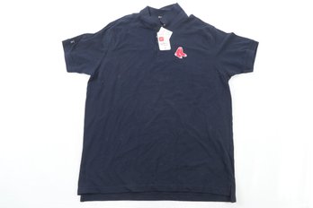 Boston Red Sox Antiqua XXL 2Xlarge Blue Short Sleeve Shirt New With Tags