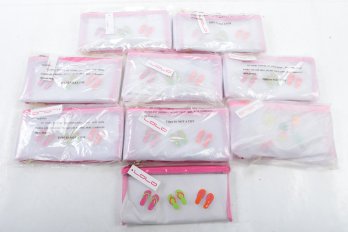Lot Of 18  LoLo  Watch Hill See Through  Sandals  Bag  8' X 4'