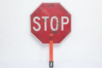 Handheld Reversible Stop Slow Paddle Traffic Sign