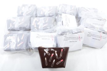 Lot Of  25 LoLo  Watch Hill  Brown Lip Stick  Clutch Bags 8 X 5