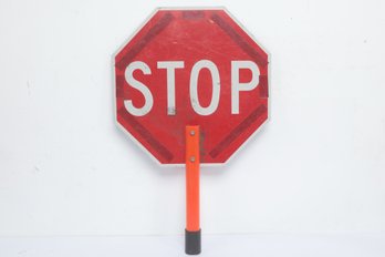 Handheld Reversible Stop Slow Paddle Traffic Sign