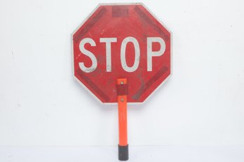 Handheld Reversible Stop Slow Paddle Traffic Sign