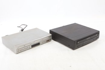 JVC DVD & VHS Player & Philips Magnavox 5 Disk Carousel Player
