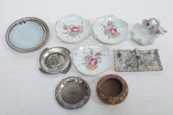 10 Pc. Lot VINTAGE JEWELRY TRINKET DISHES