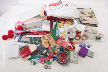 Christmas Bin Lot Plus Other Items Trays Disney Items Shot Glasses NASCAR Mugs Dream Catcher Plus