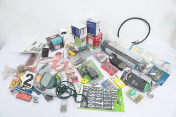 Box Lot Assorted Tools, Bits And Home Repair Accessories
