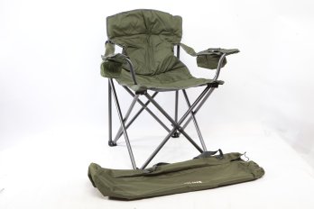 New In Original Box, Green Foldable Outdoor Chair With Carrying Bag.