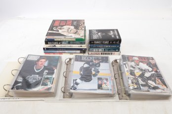 Huge Lot Of NY Yankees Books & 3 Binders Of Vintage Beckett Magazines. Babe Ruth Yogi Berra Mickey Mantle