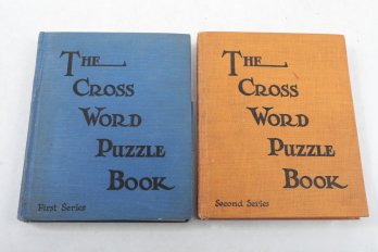 The Cross Word Puzzle Book  First And Second Series (1924), With Original Pencil Holder