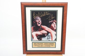 Bill Walton & Dave Cowens Dual Signed Framed 8x10 Photo Limited Edition #126 Of 200 Made