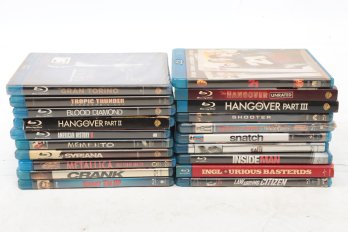 (20) Blue Ray Movies Inglorious Basterds The Hangover 21 Shooter Blood Diamond (2) Are Still Sealed.