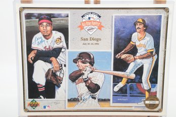 1992 Upper Deck Triple Signed 8x10 Photo Rollie Fingers Steve Garvey And Larry Dolby Auto