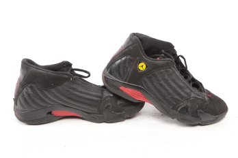 Rare Nike Sneakers Air Jordan XIV Black Used Size 12