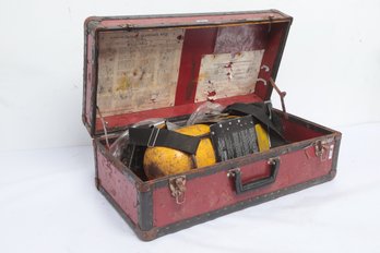 Vintage Fyr Fyrer Guardsman Mask Case W/ Scott Air Tank